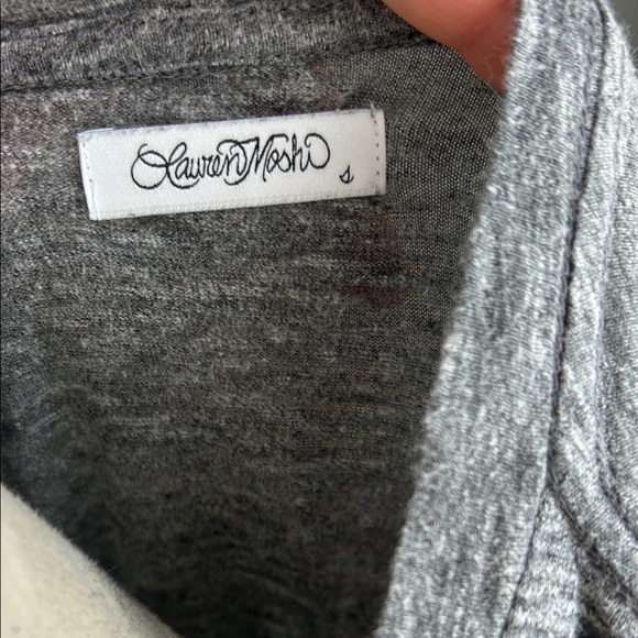 Lauren Moshi Gray Multicolor Tiger Tee - Picture 6 of 7